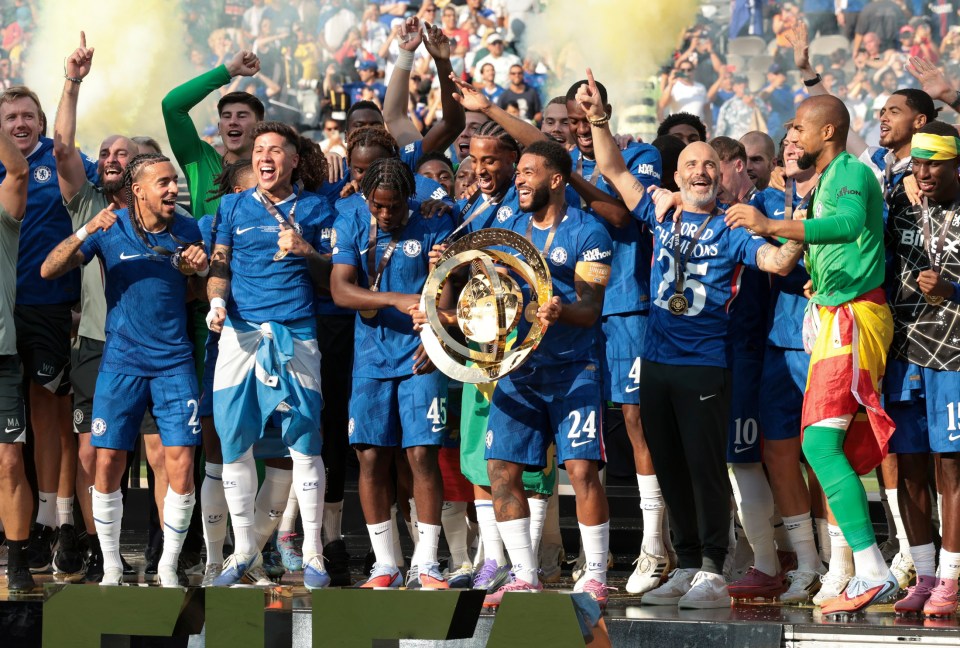 The Blues were the first winners of the revamped Club World Cup in July